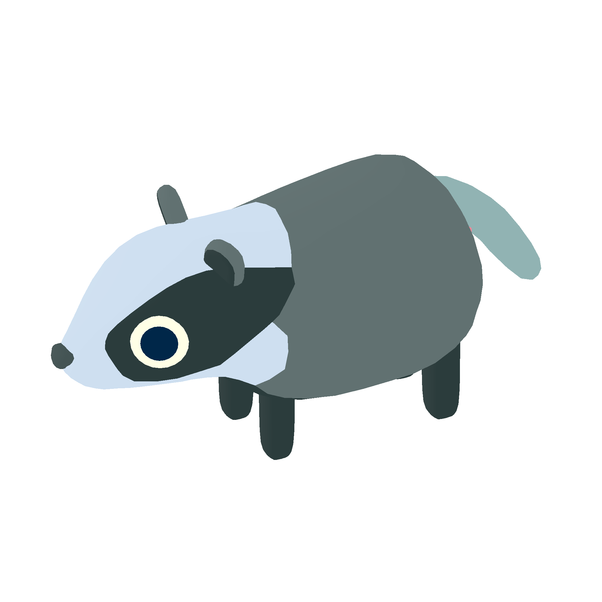 Illustration of badger from Noun Town