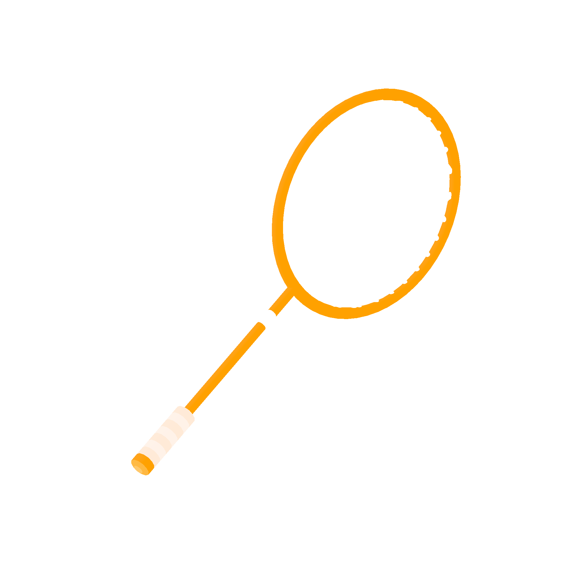 Illustration of badminton from Noun Town