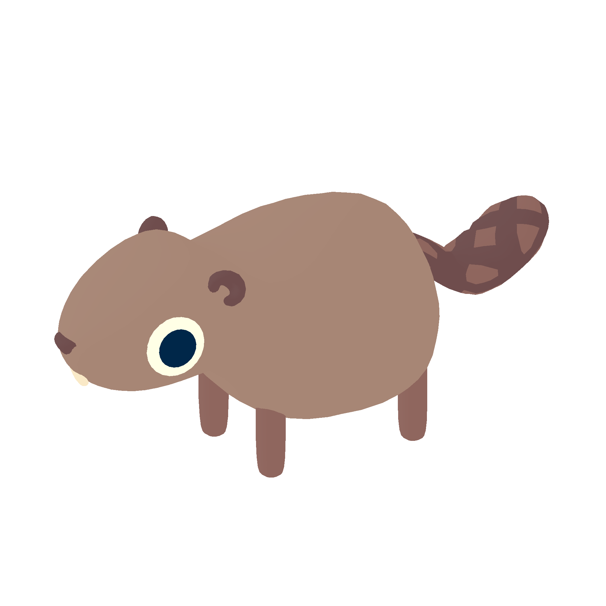Illustration of beaver from Noun Town