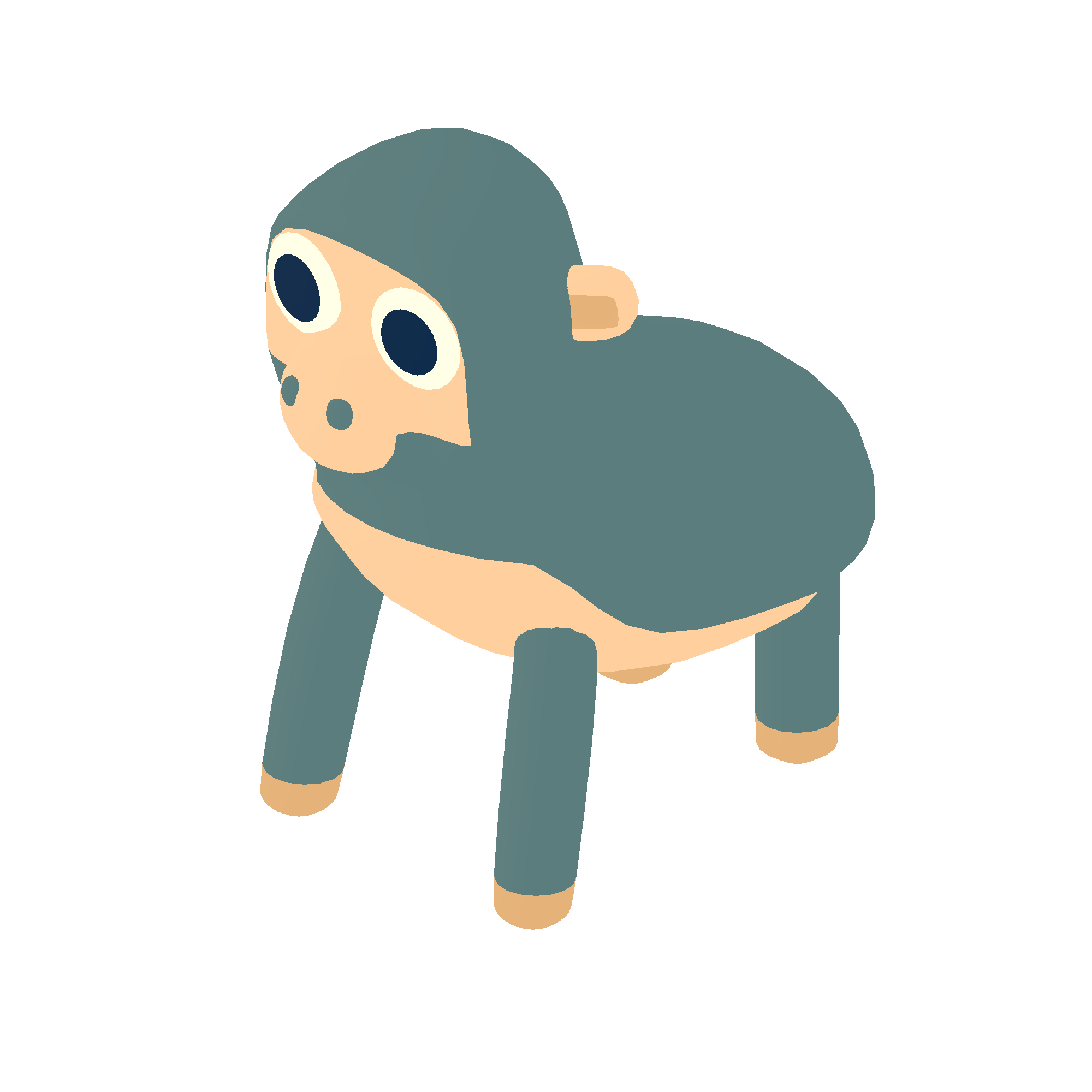 Illustration of chimp from Noun Town
