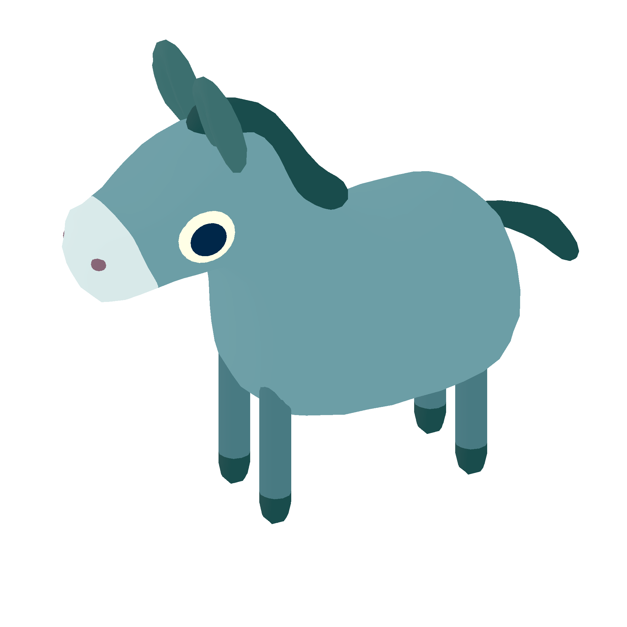 Illustration of donkey from Noun Town