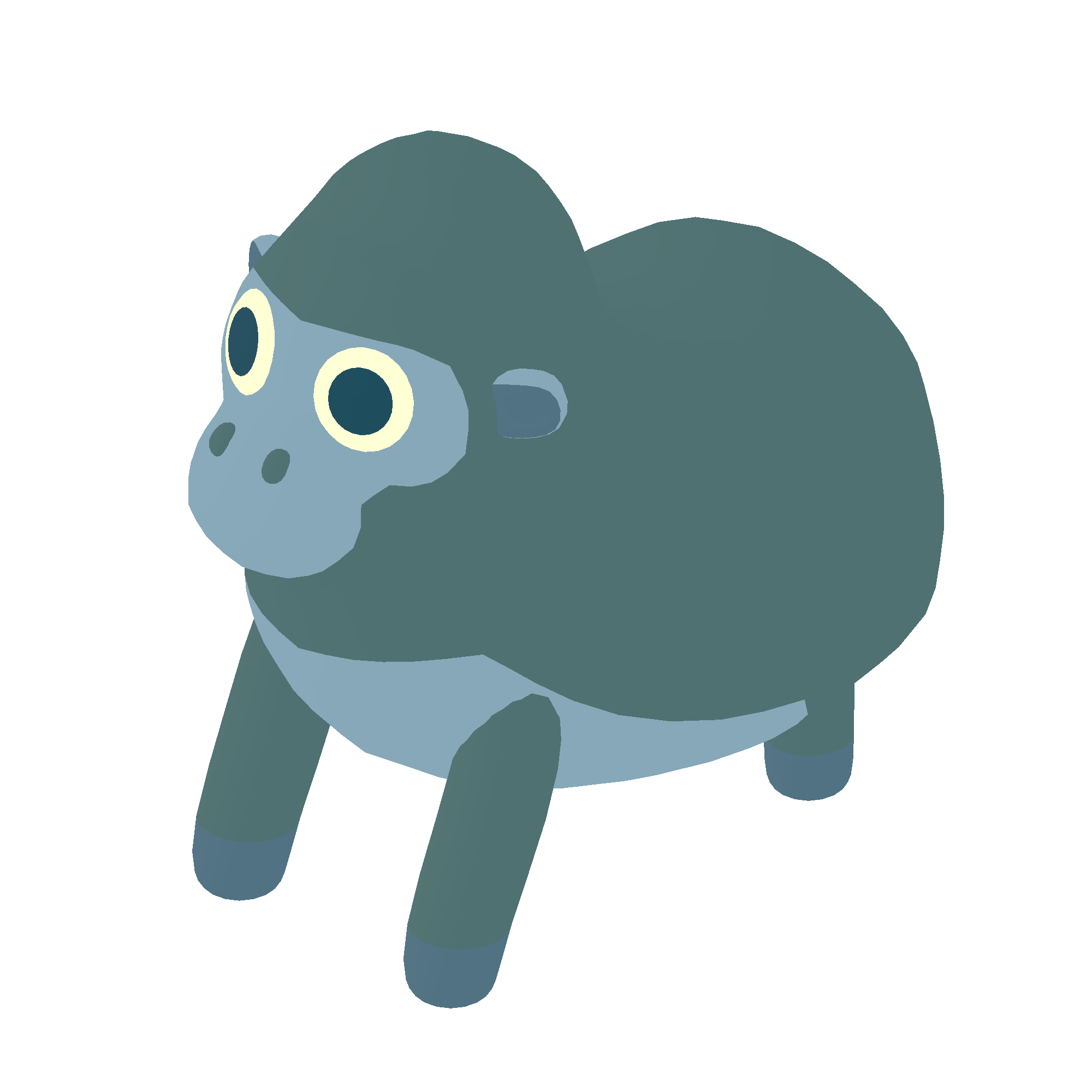 Illustration of gorilla from Noun Town