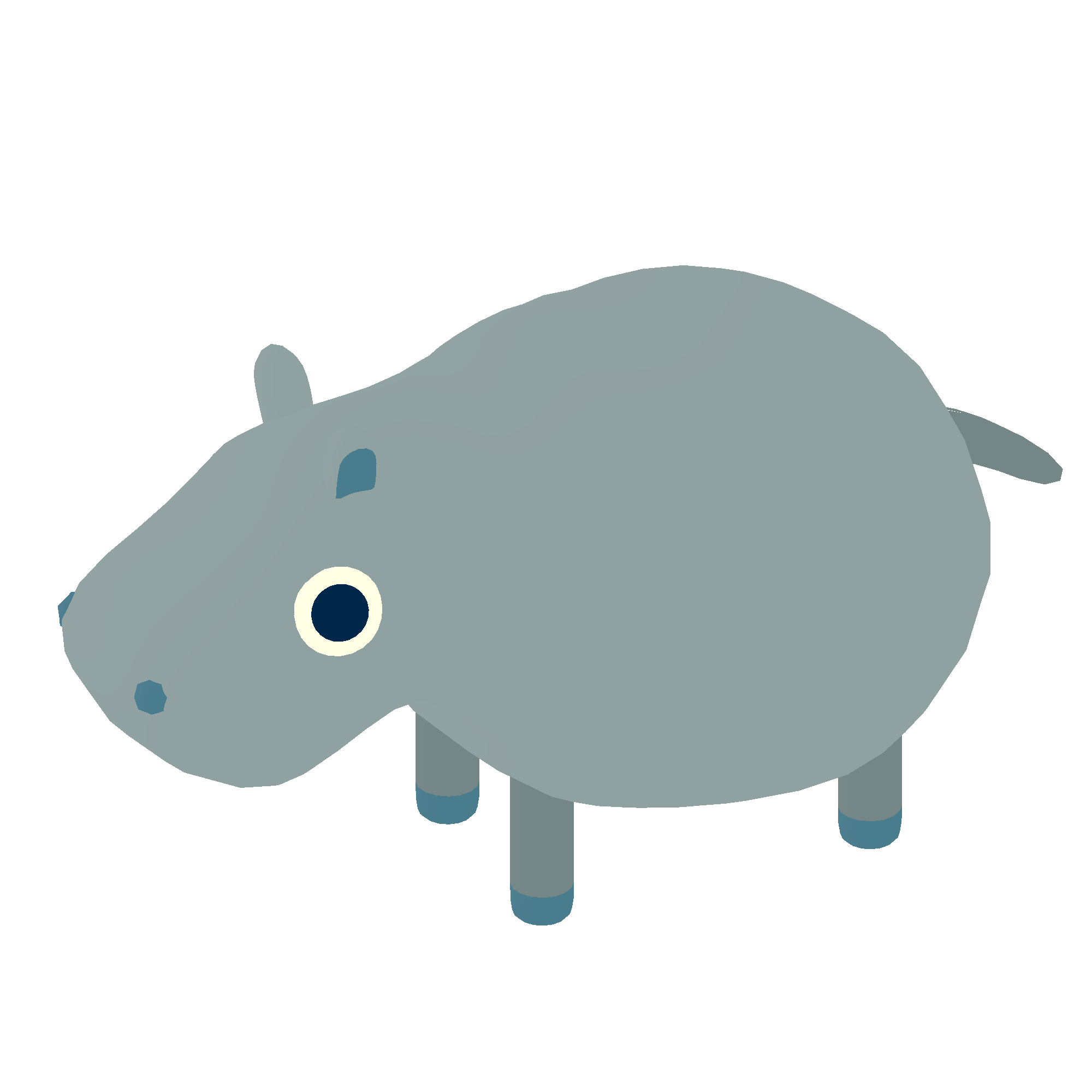 Illustration of hippo from Noun Town