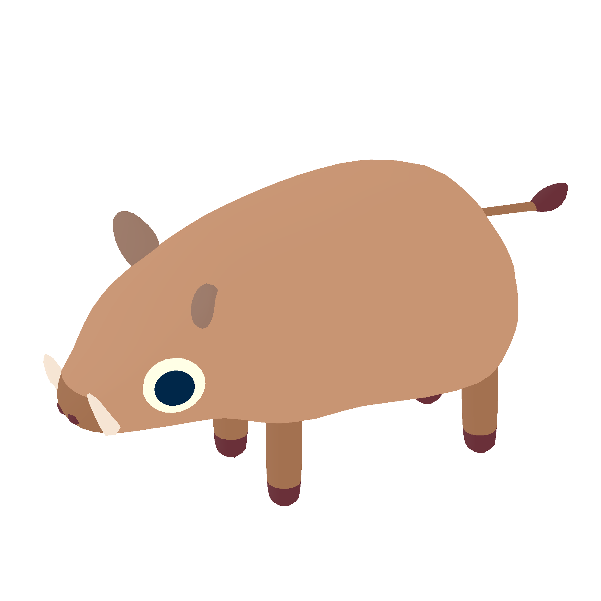 Illustration of hog from Noun Town