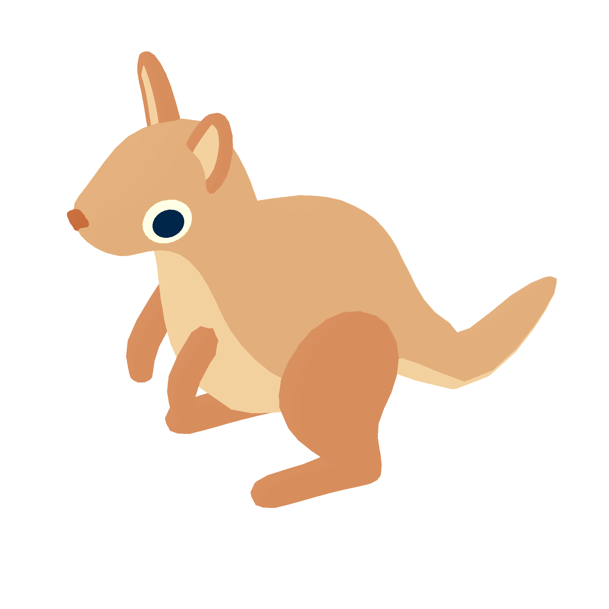 Illustration of kangaroo from Noun Town
