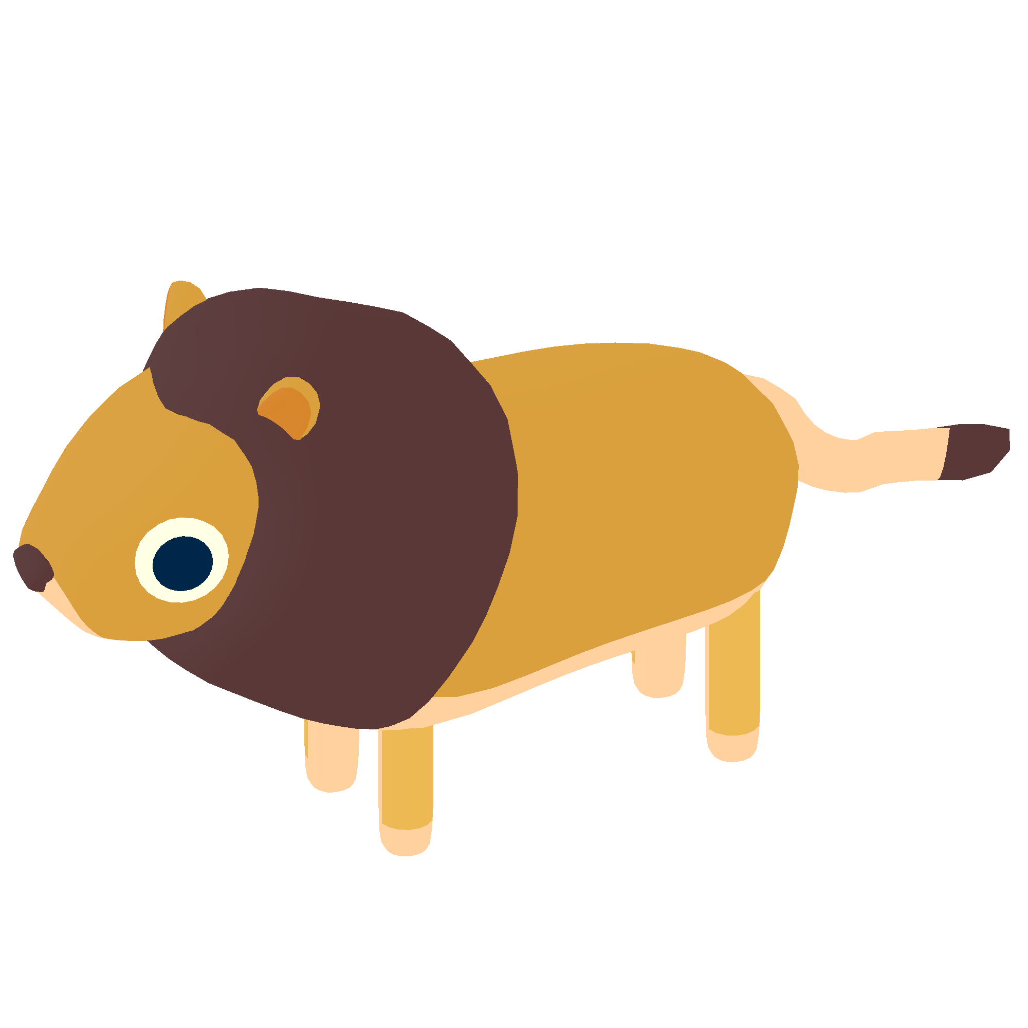Illustration of lion from Noun Town
