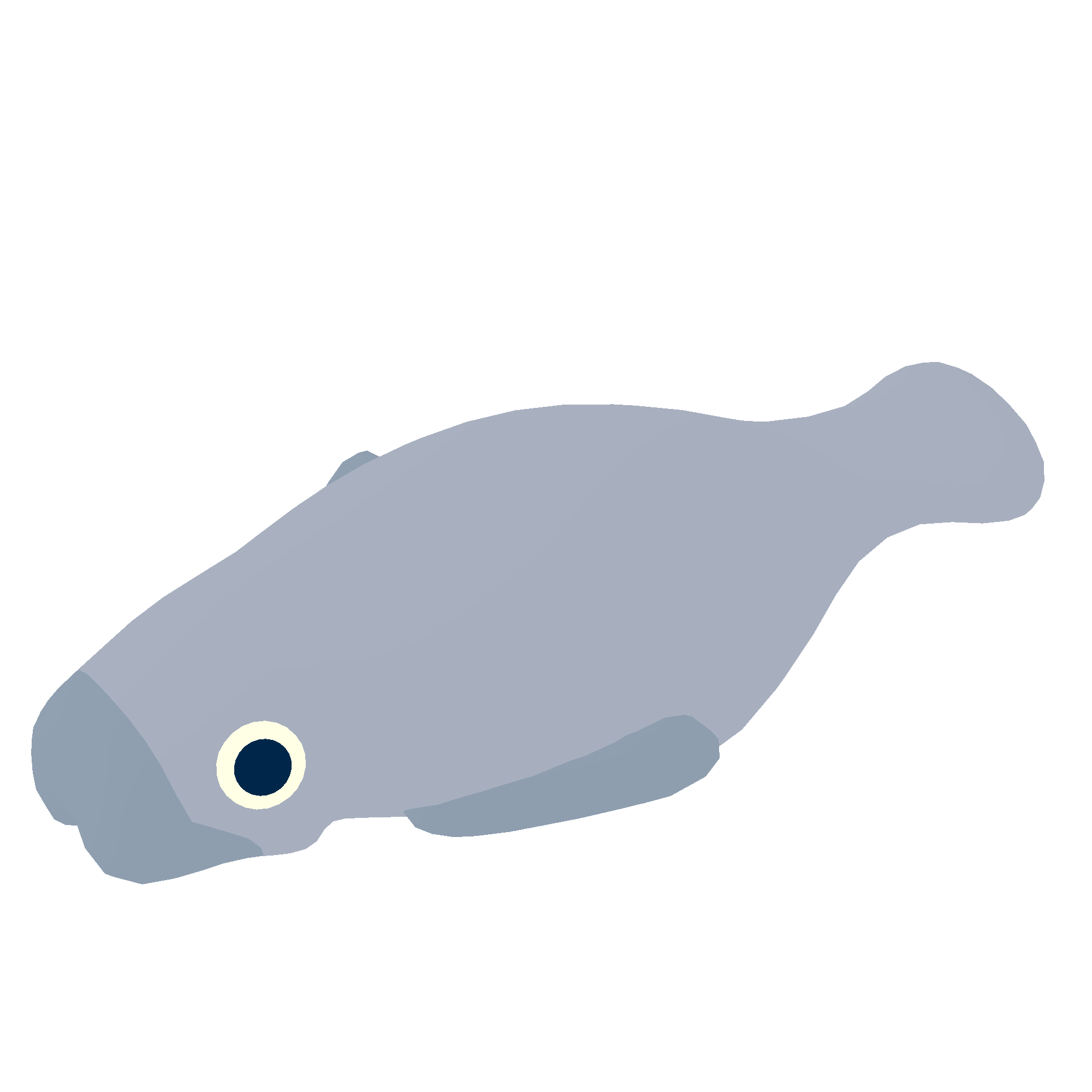 Illustration of manatee from Noun Town