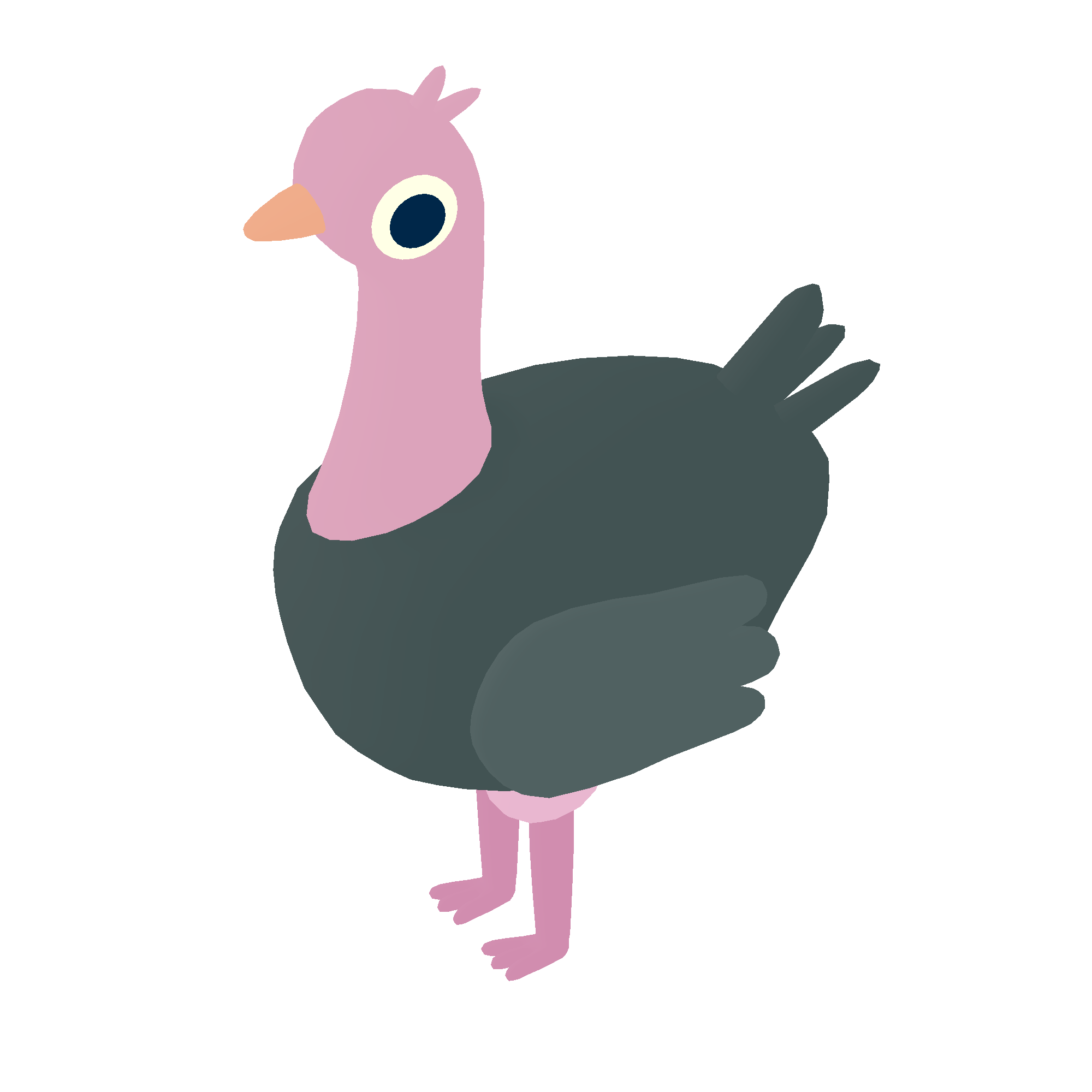 Illustration of ostrich from Noun Town