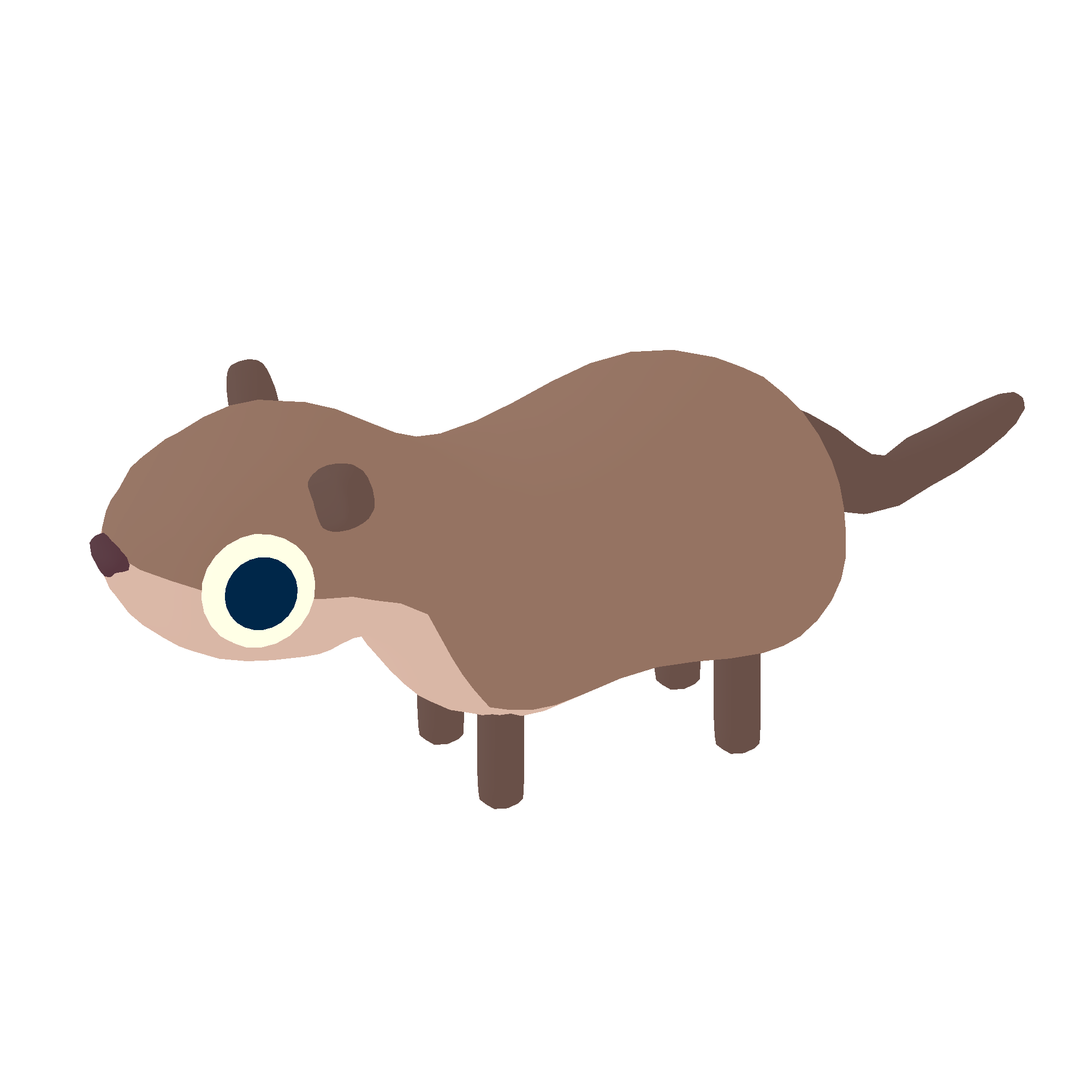Illustration of otter from Noun Town