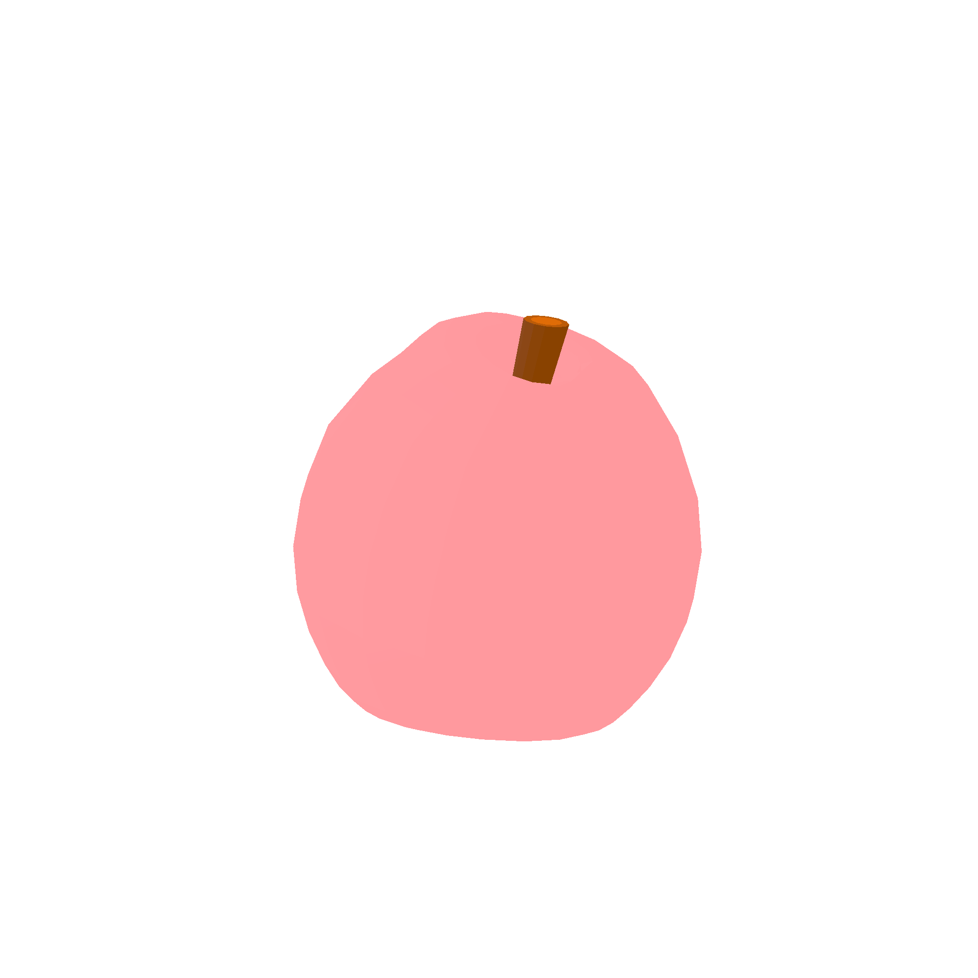 Illustration of peach from Noun Town