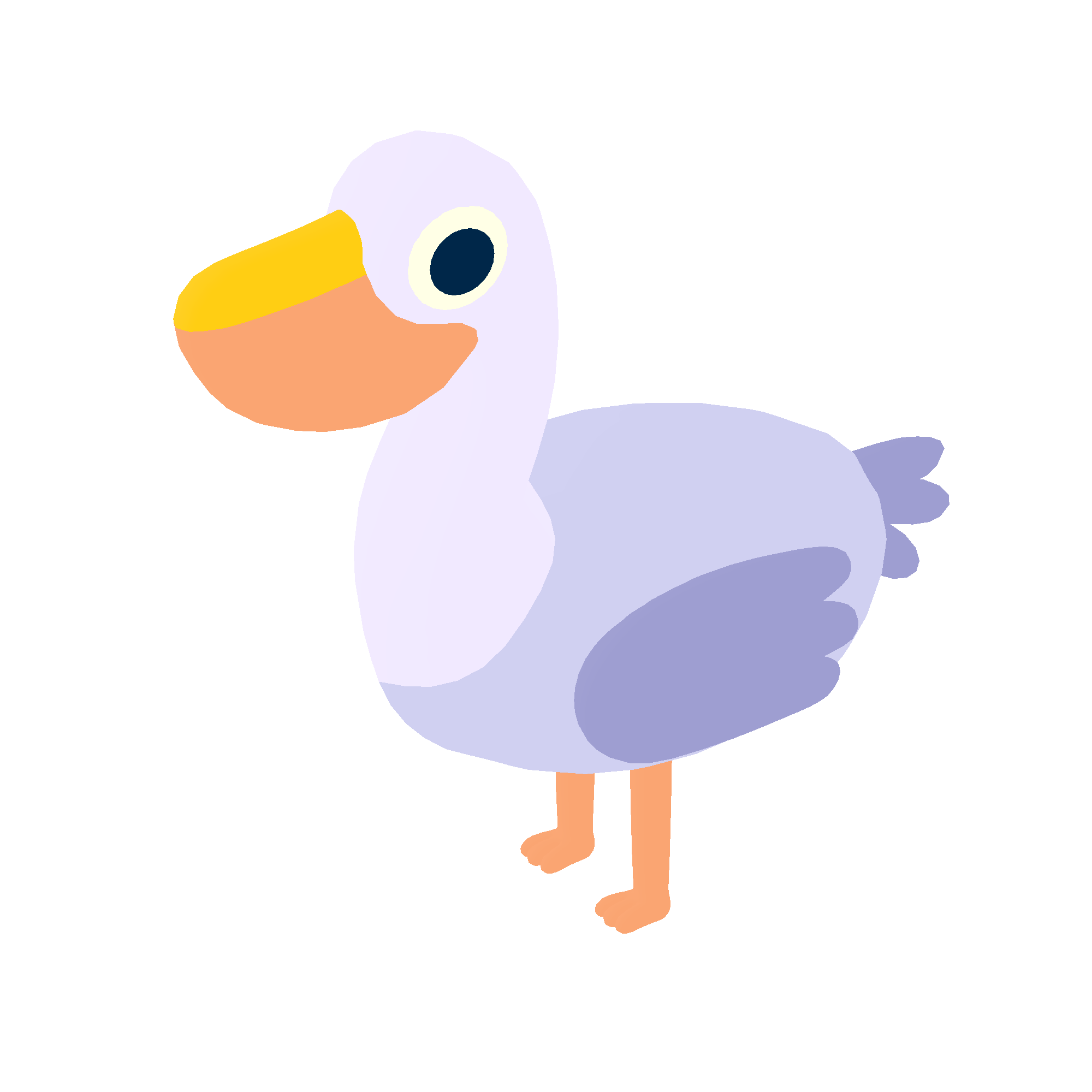 Illustration of pelican from Noun Town