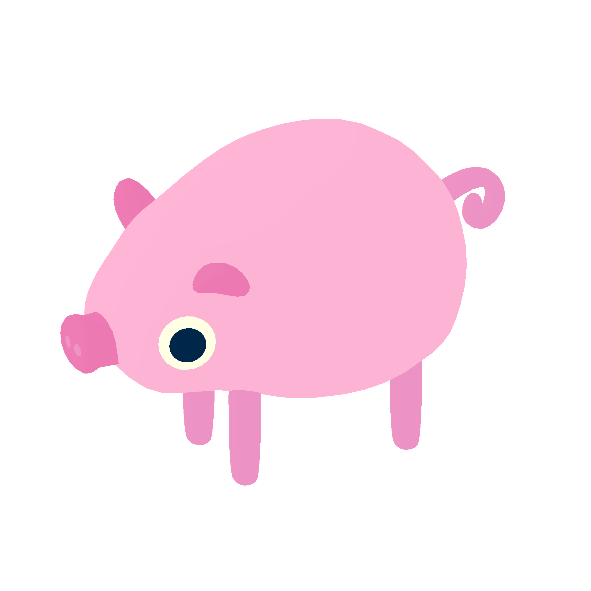 Illustration of pig from Noun Town