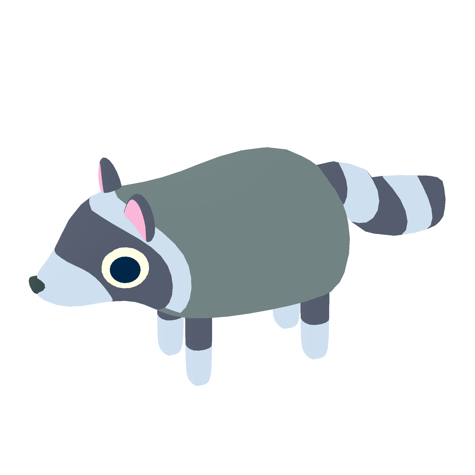 Illustration of raccoon from Noun Town