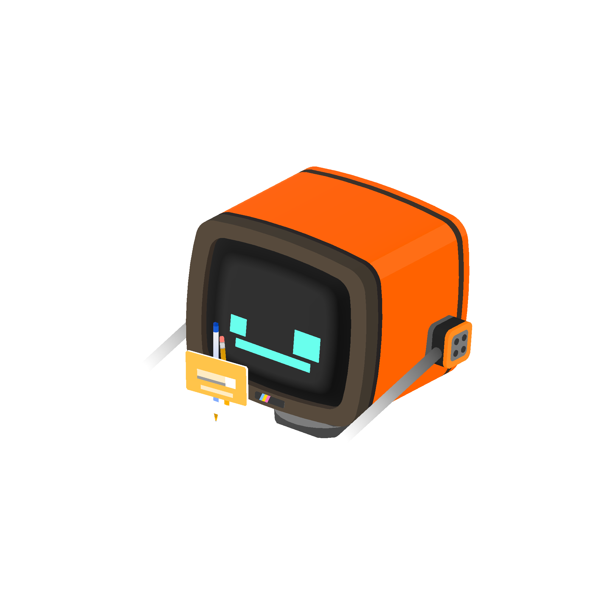Illustration of receptionist from Noun Town