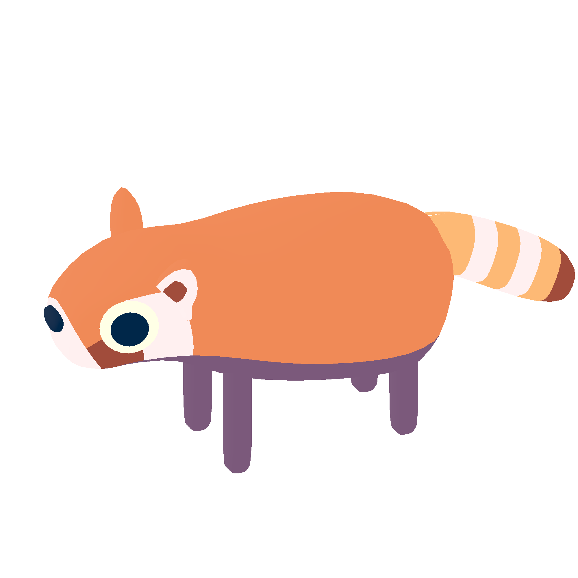 Illustration of red panda from Noun Town
