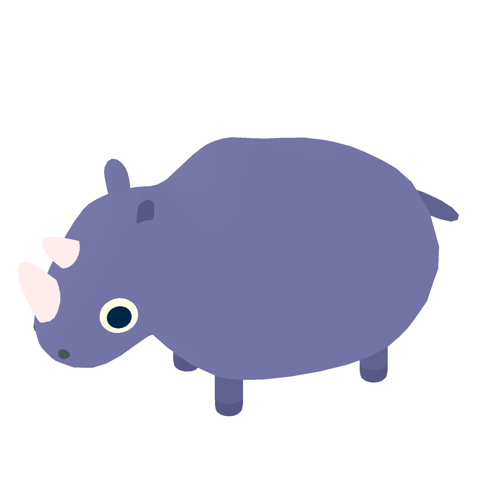 Illustration of rhino from Noun Town