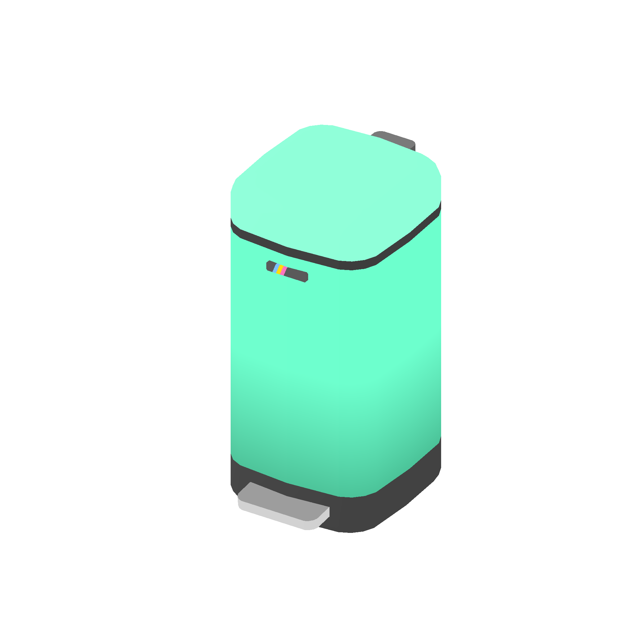Illustration of trash can from Noun Town