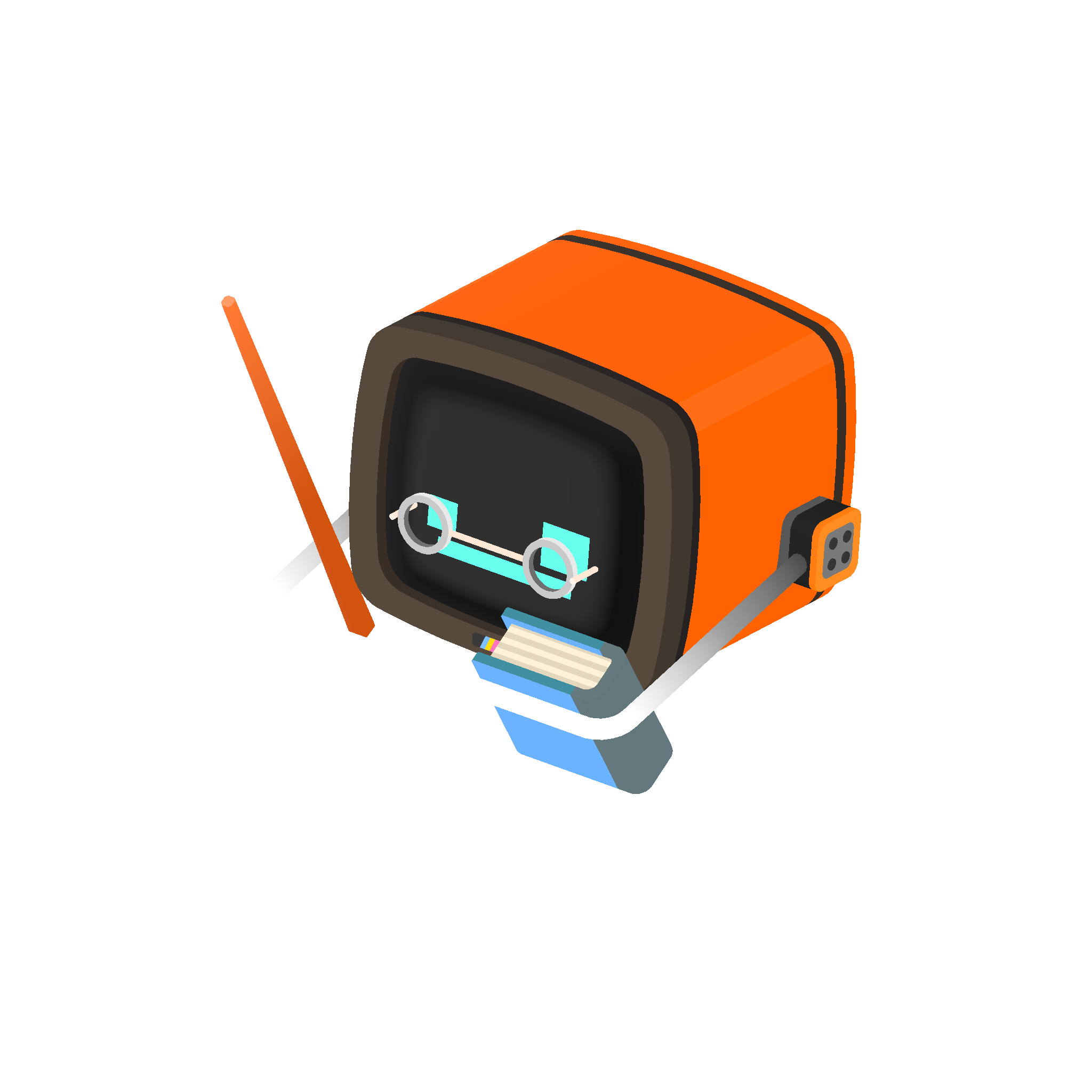 Illustration of university professor from Noun Town