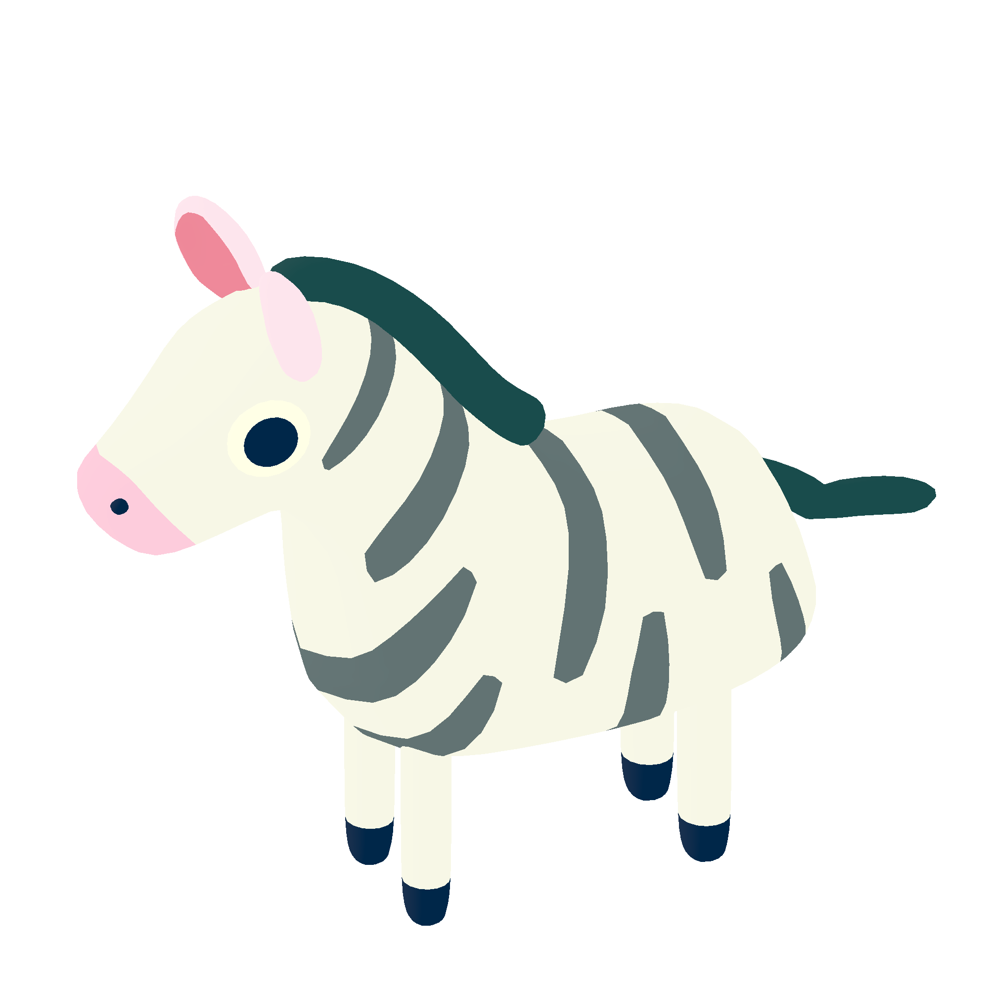 Illustration of zebra from Noun Town